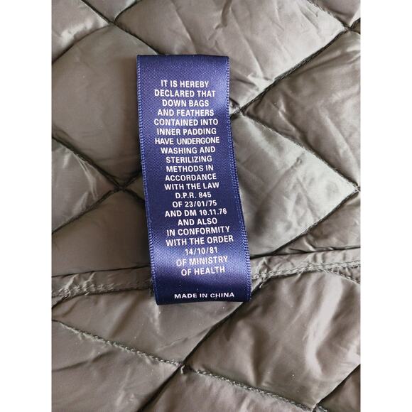 HACKMAN Jacket Womens Sz 4 Puffer Lined Down Insulated Packable Snap Front Green - Picture 7 of 9